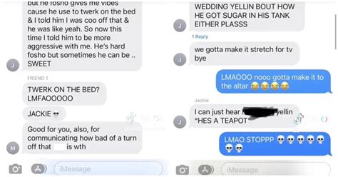 jackie love is blind leaked texts|Reading Love Is Blinds Jackies Leaked Texts